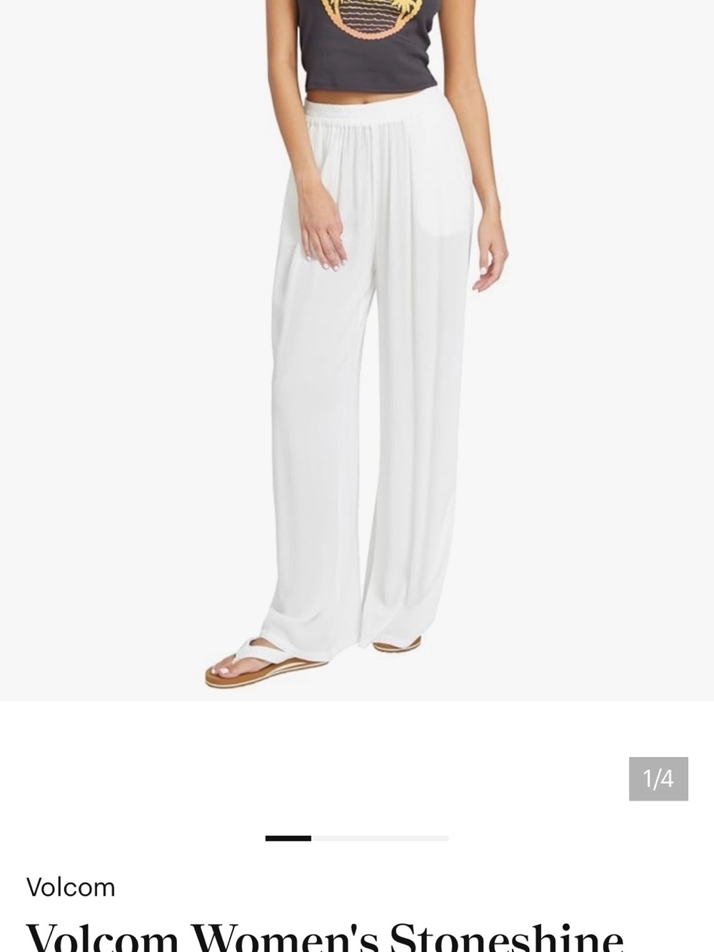 Volcom White Stoneshine Junkie